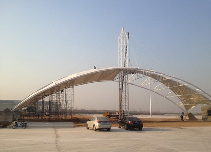 膜結構停車(chē)棚
